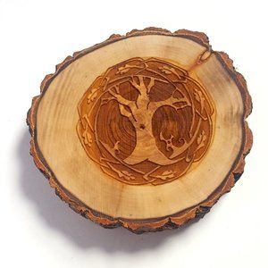 Tree of Life Wooden Incense Stick Holder, Celtic